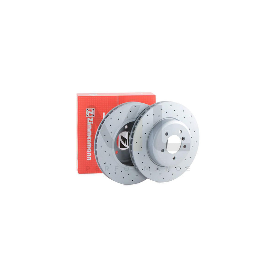 ZIMMERMANN SPORT COAT Z 150.3434.52 Brake Disc Internally Vented, Perforated, Coated, High-carbon | ML Performance Car Parts