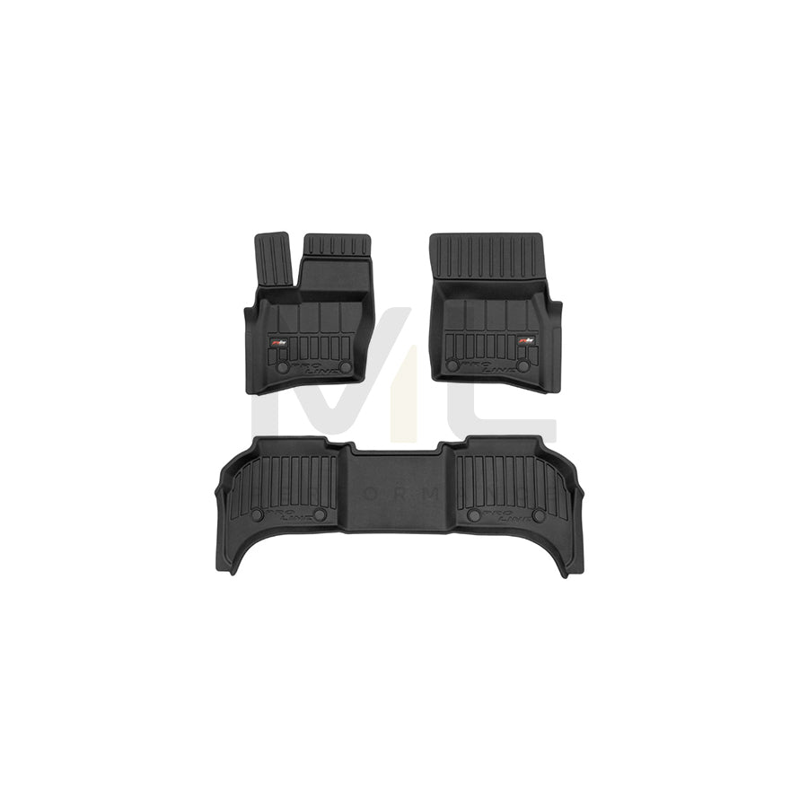 FROGUM Tailored, ProLine 3D427136 Floor mat set for LAND ROVER Defender Off-Road (L663) Elastomer, Front and Rear, Quantity: 3, Black | ML Performance Car Parts