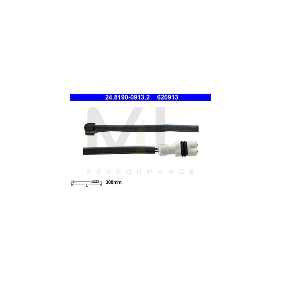 ATE 24.8190-0913.2 Brake pad wear sensor for PORSCHE 944 Coupe | ML Performance Car Parts