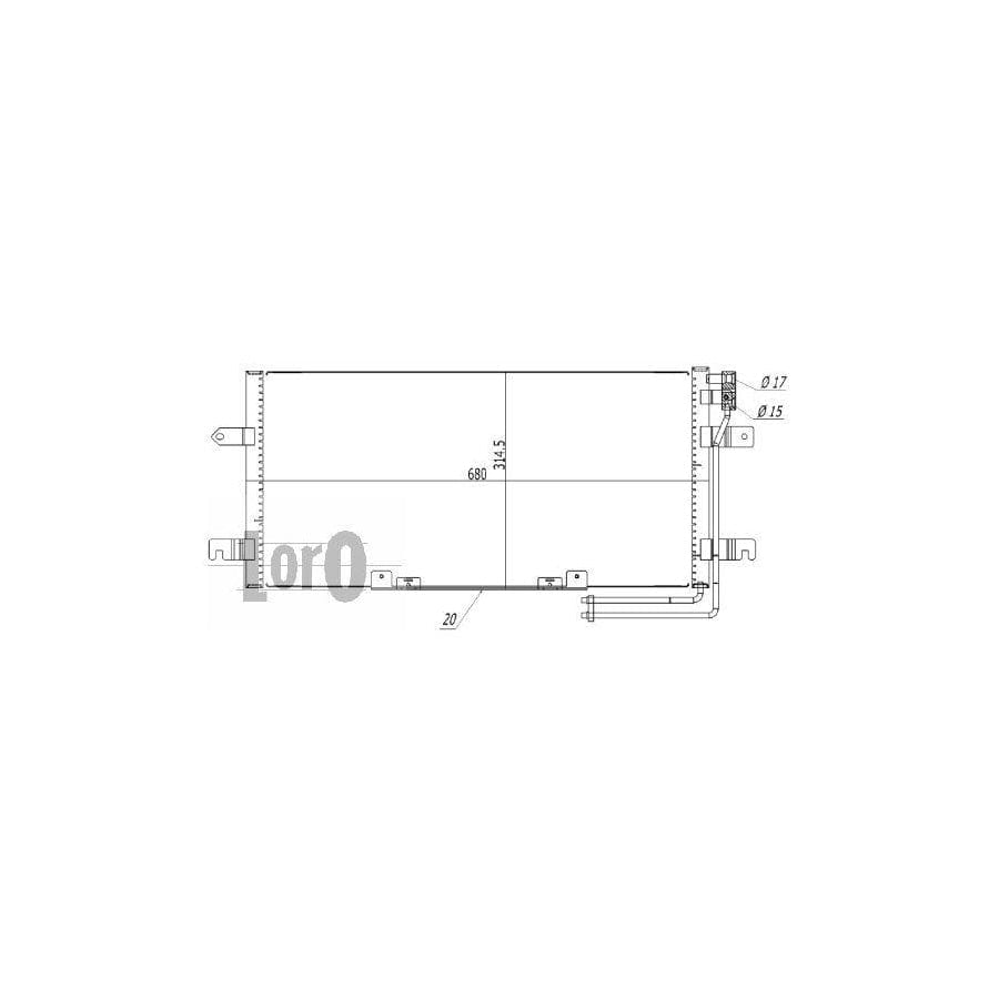 Abakus 0530160032 Air Conditioning Condenser For Vw Transporter | ML Performance UK