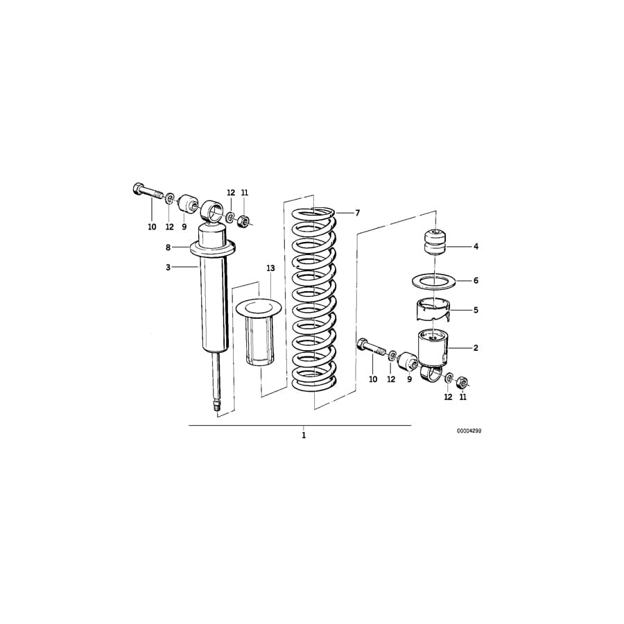 Genuine BMW 33531242305 65 Absorber (Inc.  & R 80 G/S) | ML Performance UK Car Parts