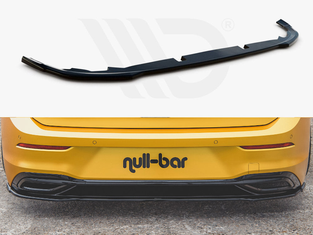 Maxton Design VW-GO-8-RD1T Central Rear Splitter VW Golf MK8 | ML Performance UK Car Parts