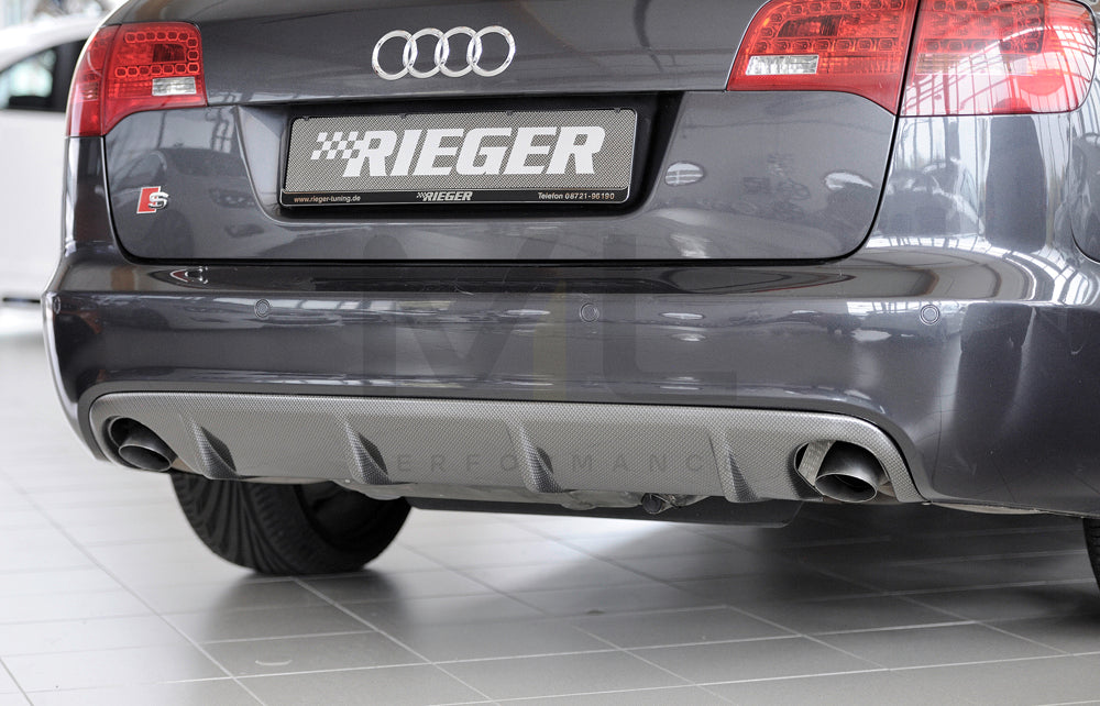 Rieger 00099246 Audi 4F A6 Rear Diffuser 1 | ML Performance UK Car Parts