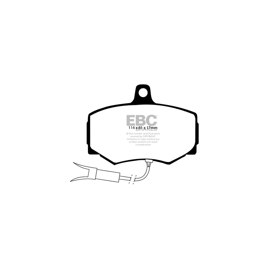 EBC DP756/2 Daimler Jaguar Ultimax Front Brake Pads - Girling/TRW Caliper (Inc. Sovereign, XJ6, XJR) 2 | ML Performance UK Car Parts