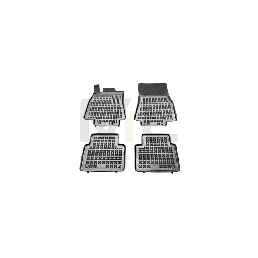 REZAW PLAST Tailored 201705 Floor mat set suitable for MERCEDES-BENZ B-Class (W245) Elastomer, Front and Rear, Quantity: 4, Black | ML Performance Car Parts