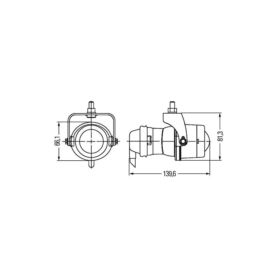 Hella 1NL 008 090-031 Fog Light For VW Golf