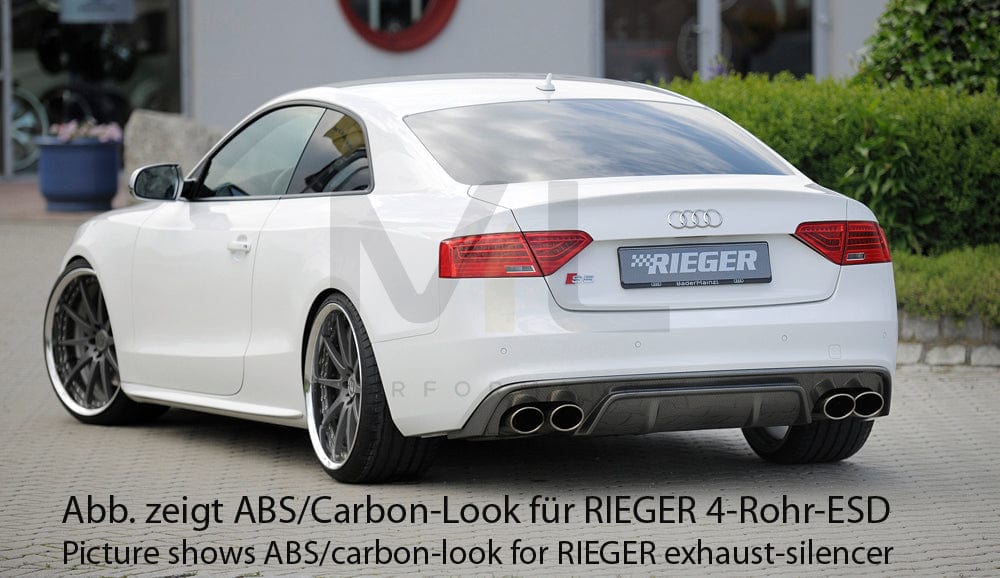 Rieger 00055472 Audi B8 B81 A5 Rear Diffuser 2 | ML Performance UK Car Parts