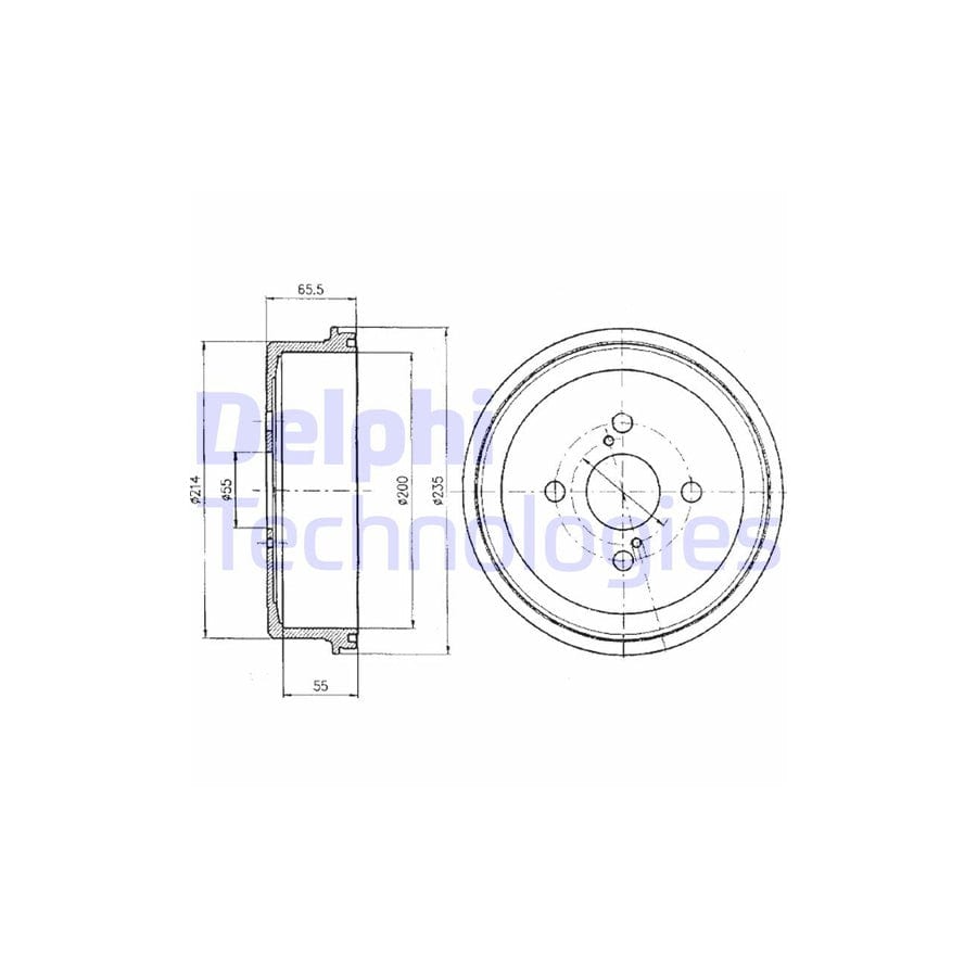 Delphi Bf278 Brake Drum