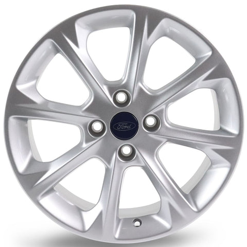 GENUINE FORD 2238244 FIESTA & FIESTAVAN ALLOY WHEEL 17" 8-SPOKE DESIGN, SPARKLE SILVER | ML Performance UK