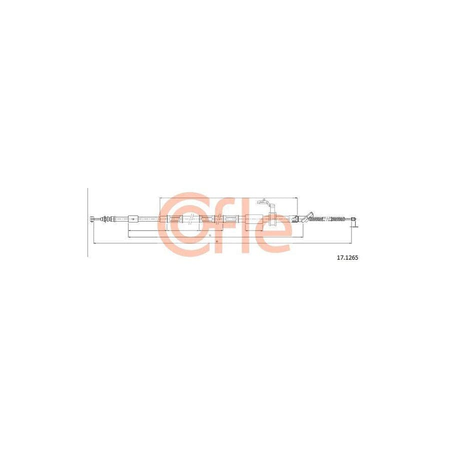 Cofle 92.17.1265 Hand Brake Cable