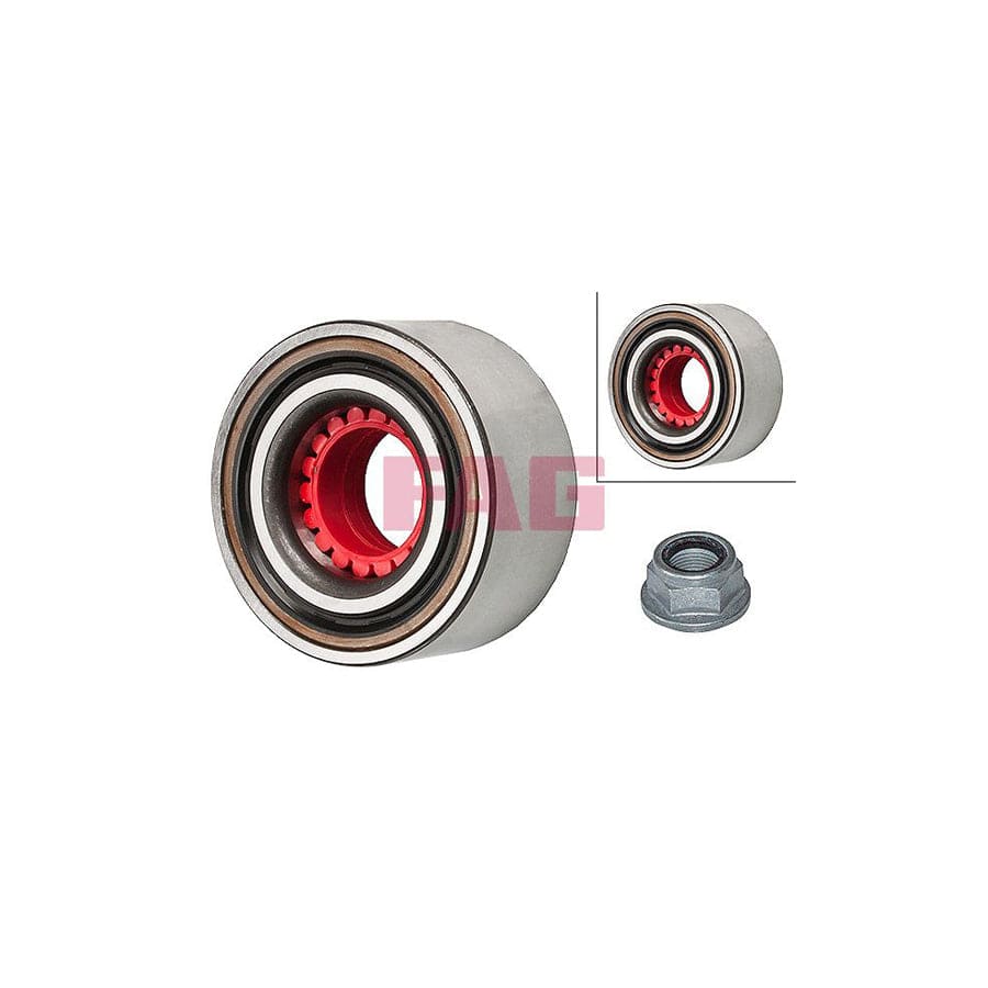 FAG 713 6309 10 Wheel Bearing Kit For Renault Espace Ii (J63/S63)