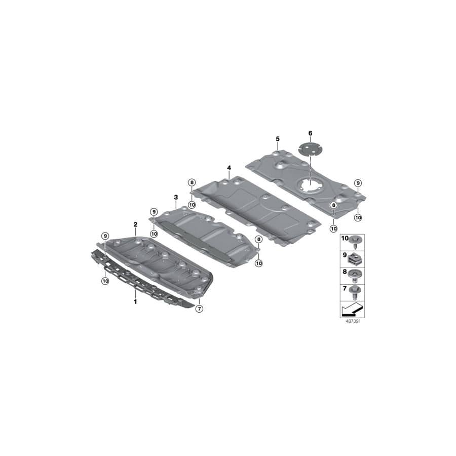 Genuine BMW 51757340857 G20 G21 Engine Encapsulation, Front (Inc. 330iX, 330e & M340iX) | ML Performance UK Car Parts