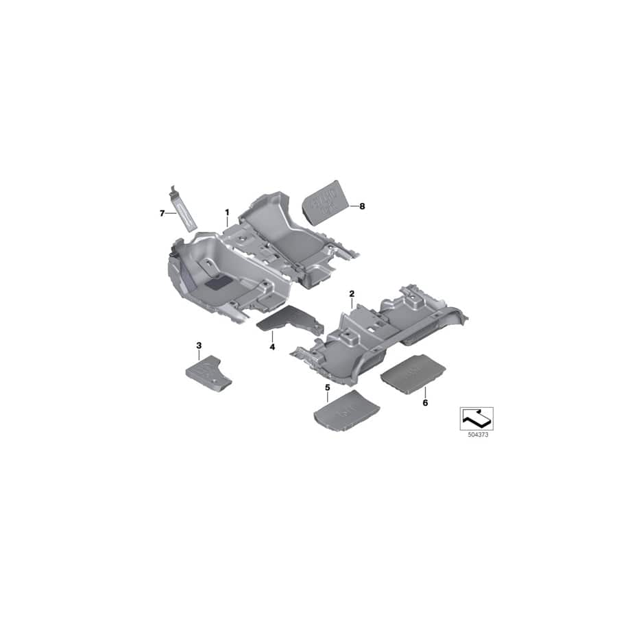 Genuine BMW 51477398041 M G01 Foam Insert Footwell Rear Left (Inc. X3 18d, X3 30iX & X3 30eX) | ML Performance UK Car Parts