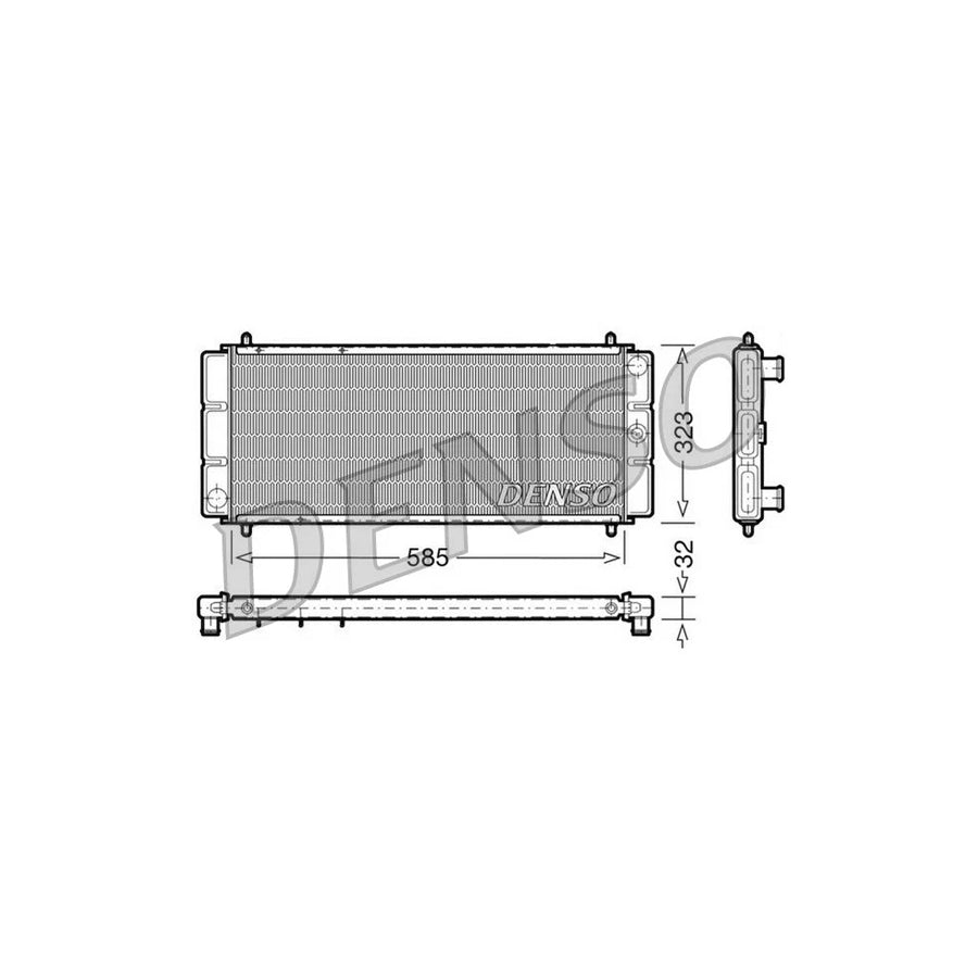 Denso DRM24011 Drm24011 Engine Radiator For Rover 200 Saloon (Xh) | ML Performance UK