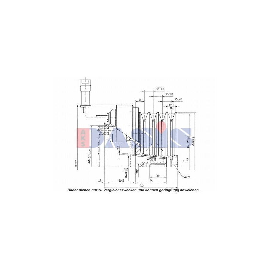 AKS Dasis 851215N Ac Compressor Clutch | ML Performance UK