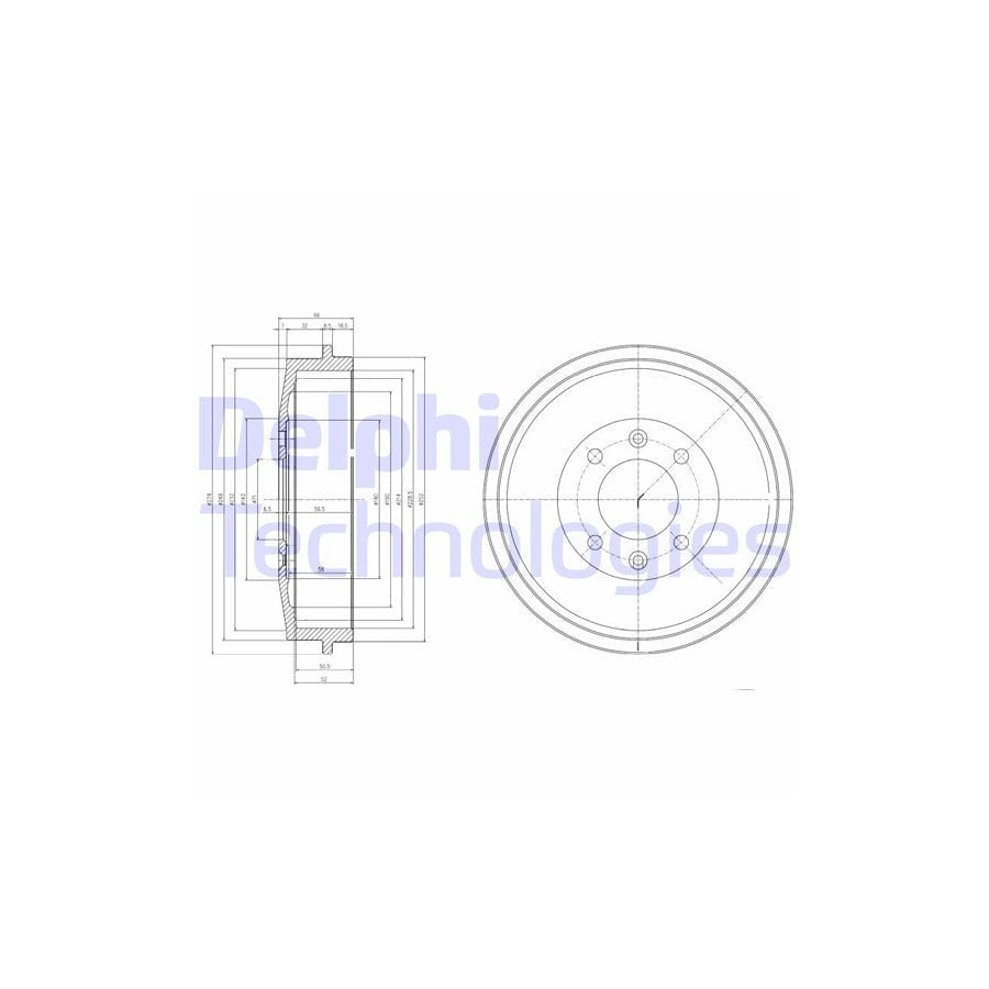 Delphi Bf169 Brake Drum