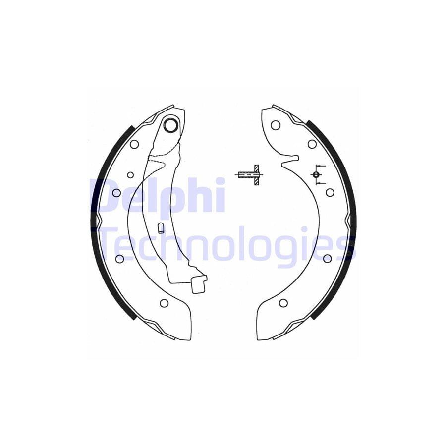 Delphi Ls1716 Brake Shoe Set