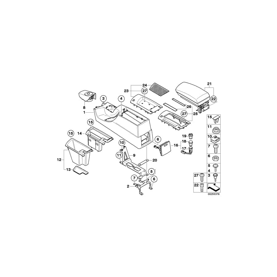 Genuine BMW 51163411615 E83 E83 Bracket, Center Console Primed Rear (Inc. X3 2.0i, X3 2.5si & X3 2.0d) | ML Performance UK Car Parts