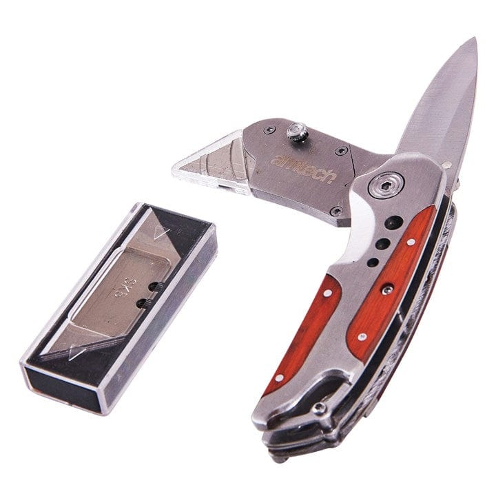 Amtech 2-In-1 Tradesman Knife With 5 Blades | ML Performance DIY & Power Tools