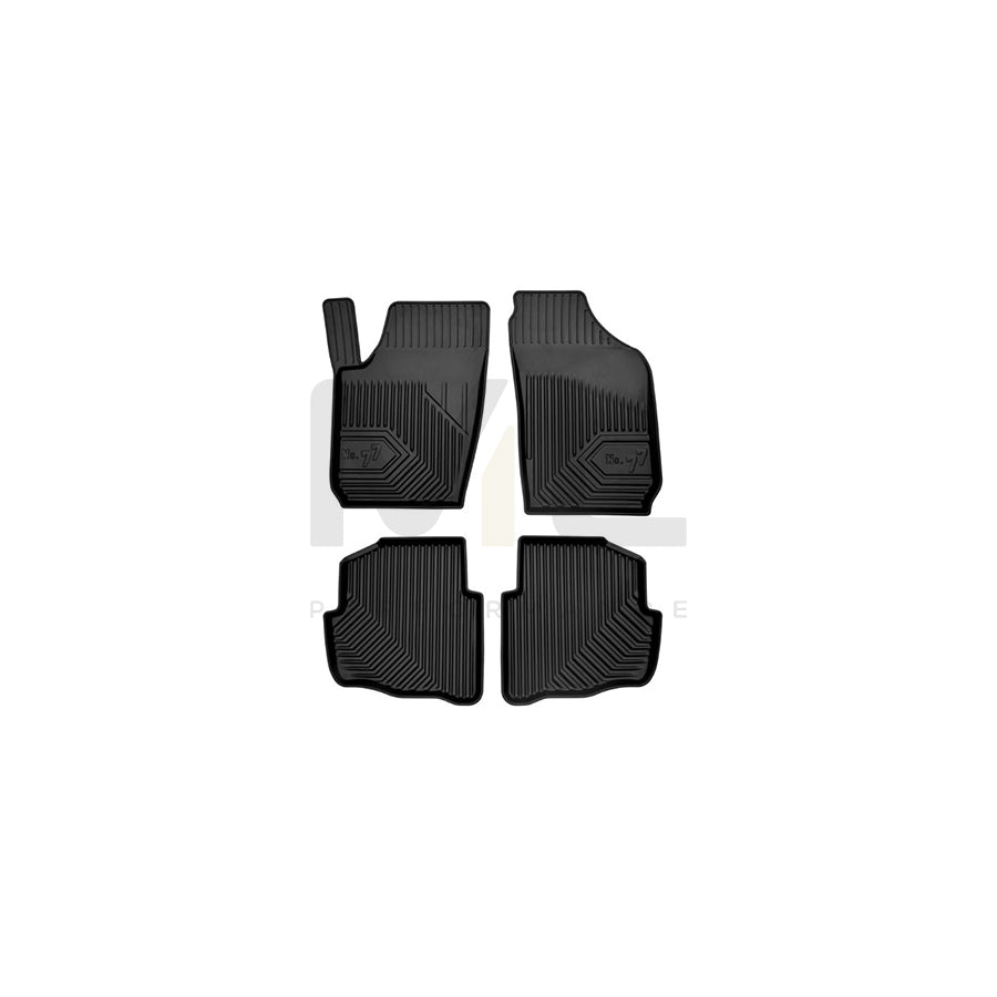 FROGUM Tailored, No.77 77407107 Floor mat set for SKODA FABIA Elastomer, Front and Rear, Quantity: 4, Black | ML Performance Car Parts