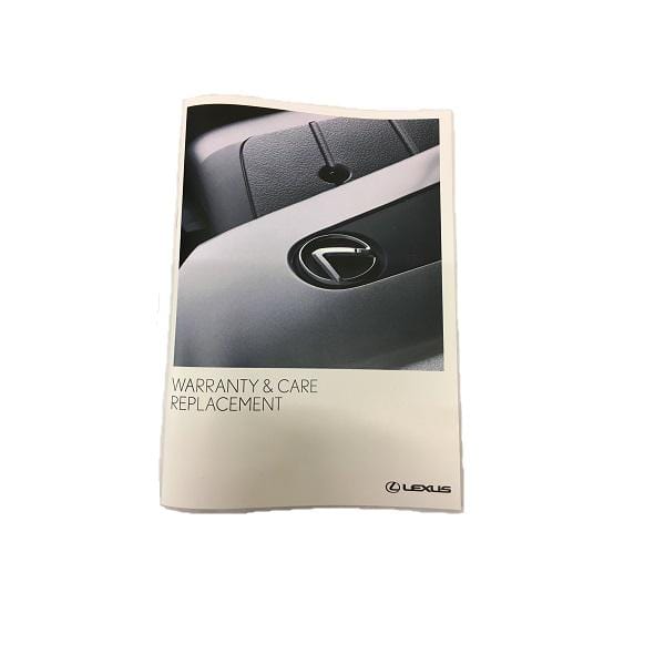 Genuine Lexus PZ471-S04GB-EN Replacement Warranty and Service Book