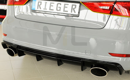 Rieger 00088159 Audi 8V Rear Diffuser (A3 & S3) 4 | ML Performance UK Car Parts