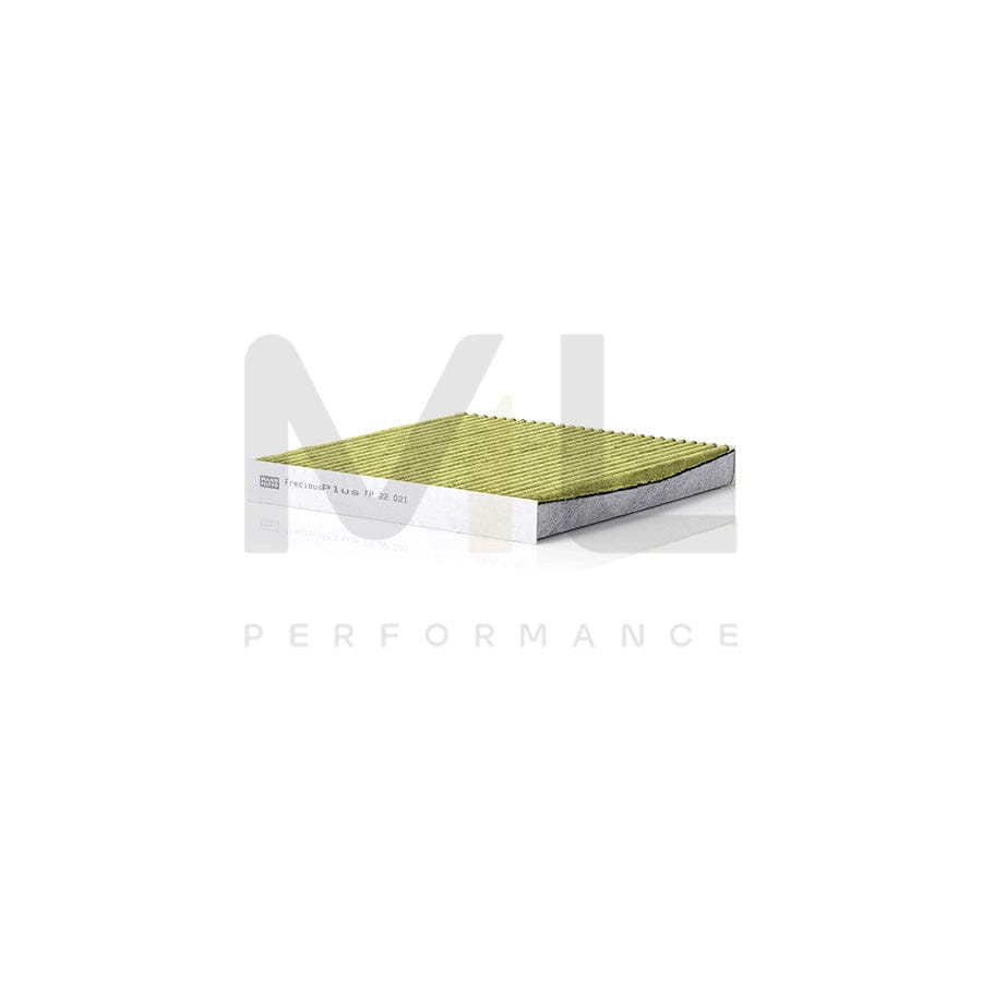 MANN-FILTER FP 22 021 Pollen filter Activated Carbon Filter, Activated Carbon Filter with polyphenol, Particulate filter (PM 2.5), with antibacterial action, with fungicidal effect, FreciousPlus | ML Performance Car Parts