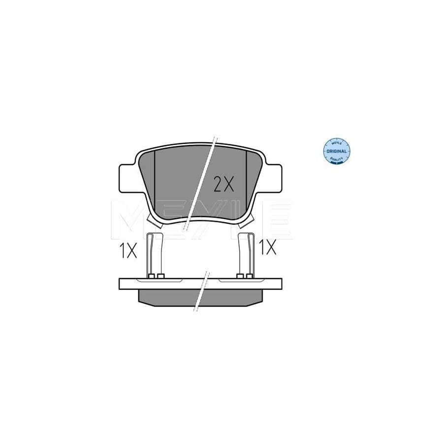 Meyle 025 236 2016/W Brake Pad Set