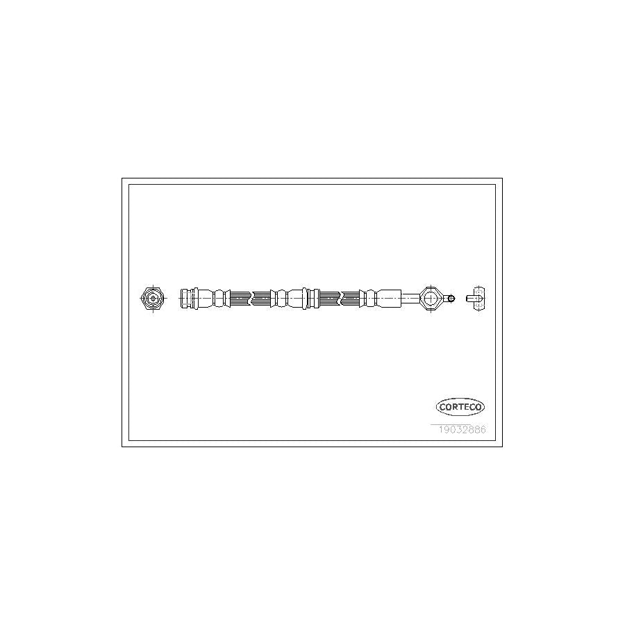 Corteco 19032886 Brake Hose For Ford Puma | ML Performance UK