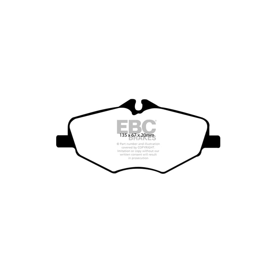 EBC PD12KF321 Mercedes-Benz W/T211 Redstuff Front Brake Pad & GD Disc Kit - ATE Caliper 2 | ML Performance UK Car Parts