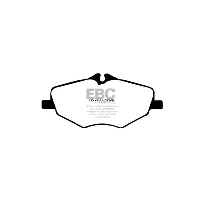 EBC PD12KF321 Mercedes-Benz W/T211 Redstuff Front Brake Pad & GD Disc Kit - ATE Caliper 2 | ML Performance UK Car Parts