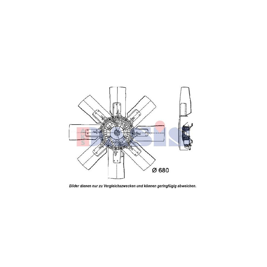 AKS Dasis 288510N Fan, Radiator | ML Performance UK