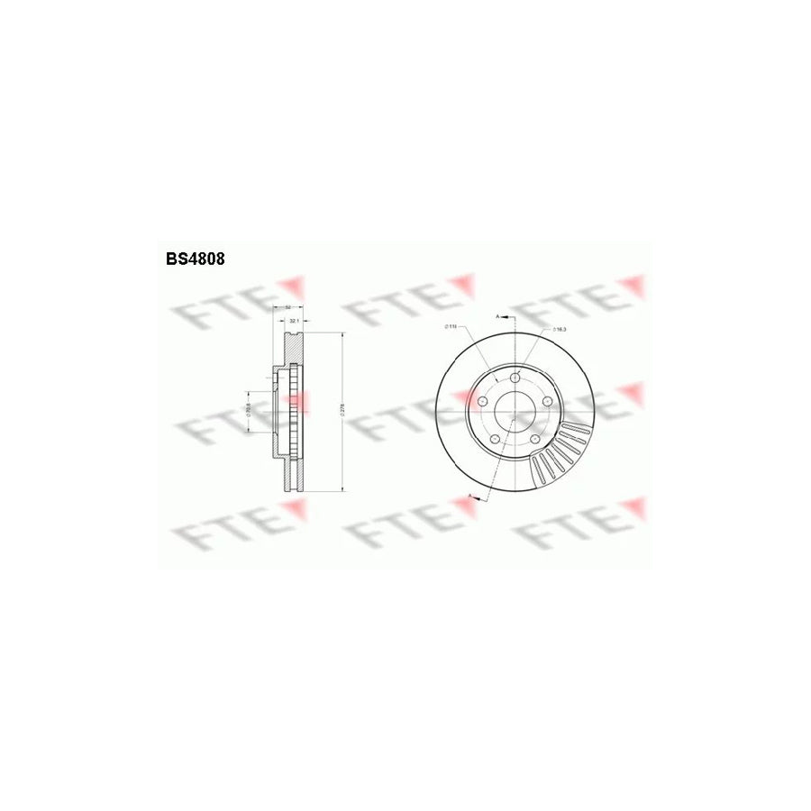 Fte BS4808 Brake Disc | ML Performance UK Car Parts