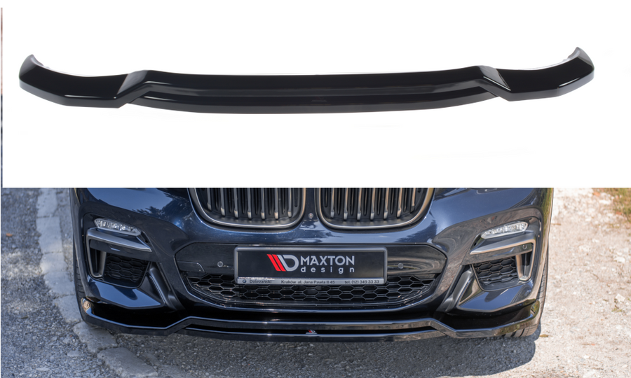 Maxton Design BM-X4-02-MPACK-FD1T+FD1RT Front Splitter BMW X4 M-Pack G02 | ML Performance UK Car Parts