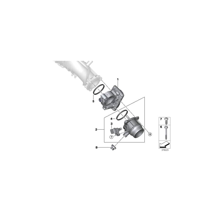 Genuine BMW 11617619272 F45 F48 Charge Air Tube (Inc. Cooper S, X2 28iX & Cooper S ALL4) | ML Performance UK Car Parts