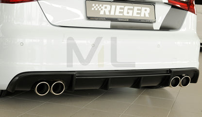 Rieger 00056805 Audi 8V A3 Rear Diffuser 2 | ML Performance UK Car Parts