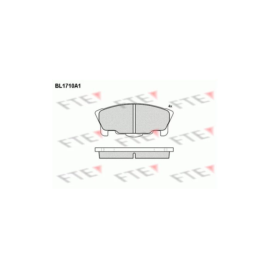 Fte BL1710A1 Brake Pad Set For Daihatsu Move (L6_) | ML Performance UK Car Parts