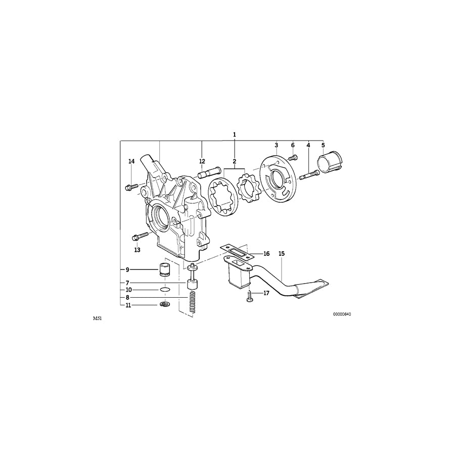 Genuine BMW 11412246478 E39 E36 E38 Oil Pump (Inc. 525tds, 525td & 725tds) | ML Performance UK Car Parts