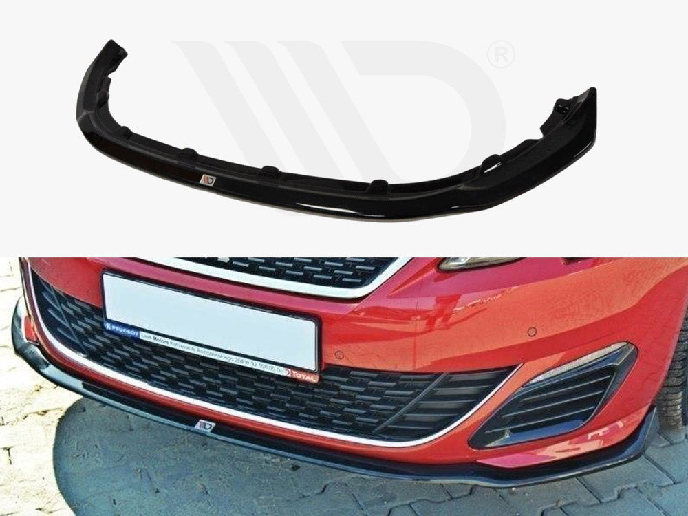 Maxton Design PE-308-GTI-FD1T Front Splitter Peugeot 308 II GTI | ML Performance UK Car Parts