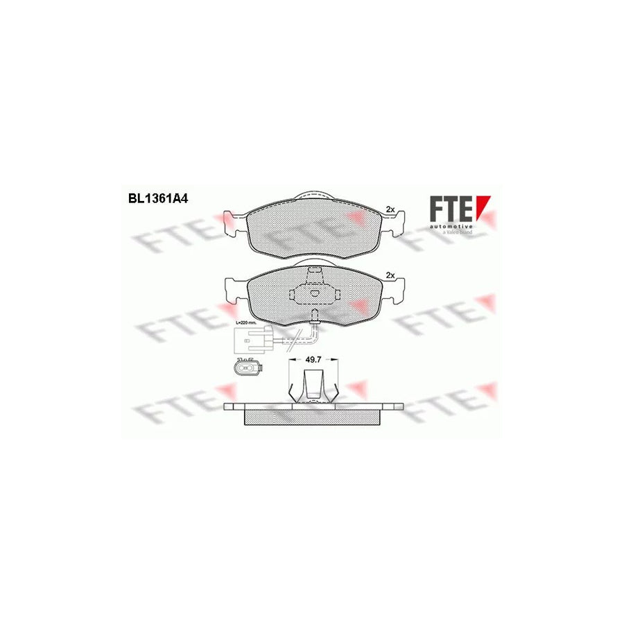 Fte 9010140 Brake Pad Set | ML Performance UK Car Parts