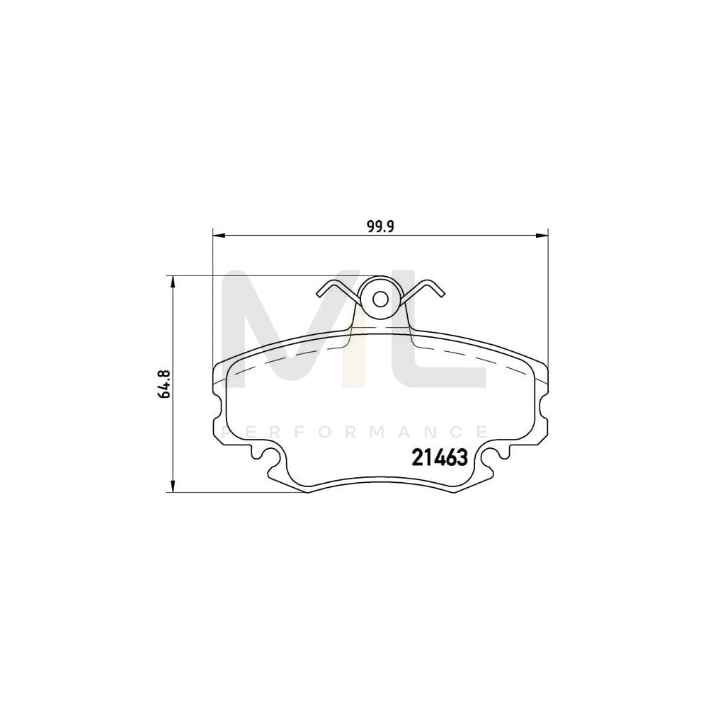 Brembo P 68 038 Brake Pad Set Excl. Wear Warning Contact | ML Performance Car Parts