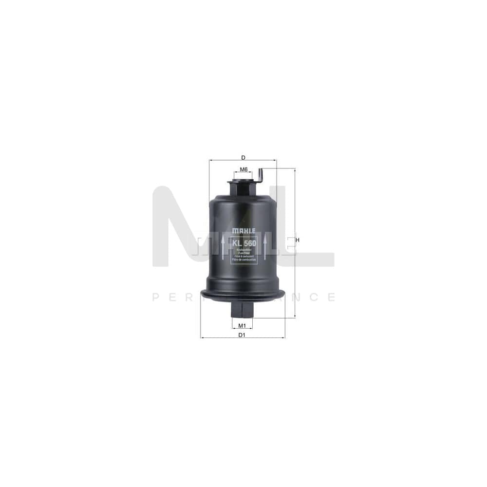 MAHLE ORIGINAL KL 560 Fuel filter In-Line Filter | ML Performance Car Parts