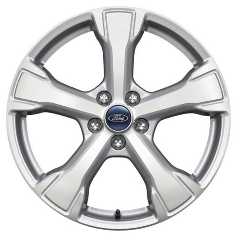 GENUINE FORD 2238252 x4 SET OF 4 KUGA ALLOY WHEEL 18" 5-SPOKE DESIGN, SPARKLE SILVER MACHINED 09/2016 - 11/2019 | ML Performance UK