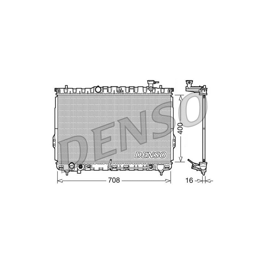 Denso DRM41002 Drm41002 Engine Radiator For Hyundai Santa Fe I (Sm) | ML Performance UK