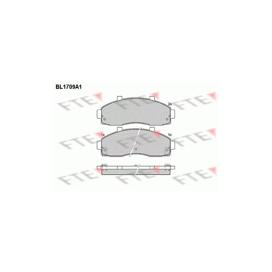 Fte BL1709A1 Brake Pad Set For Kia Pregio Van (Tb) | ML Performance UK Car Parts