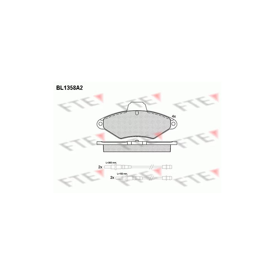 Fte 9010138 Brake Pad Set For CitroÃ«n Xantia | ML Performance UK Car Parts