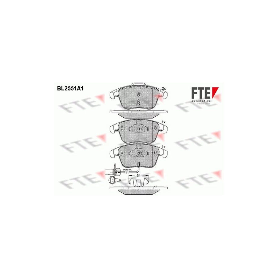 Fte BL2551A1 Brake Pad Set | ML Performance UK Car Parts