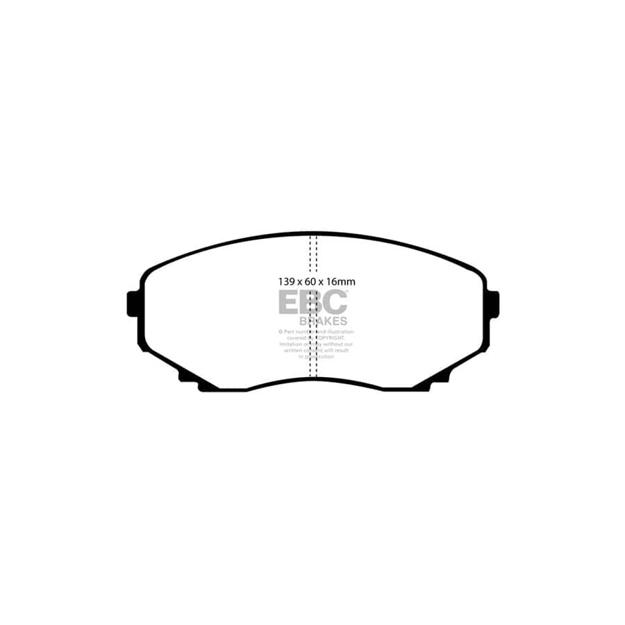 EBC PD01KF882 Mazda MPV Greenstuff Front Brake Pad & Plain Disc Kit  2 | ML Performance UK Car Parts