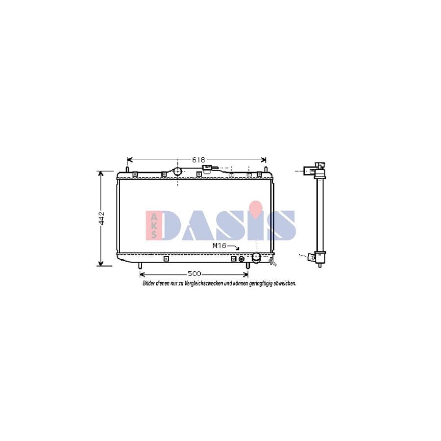 AKS Dasis 210027N Engine Radiator For Toyota Carina | ML Performance UK