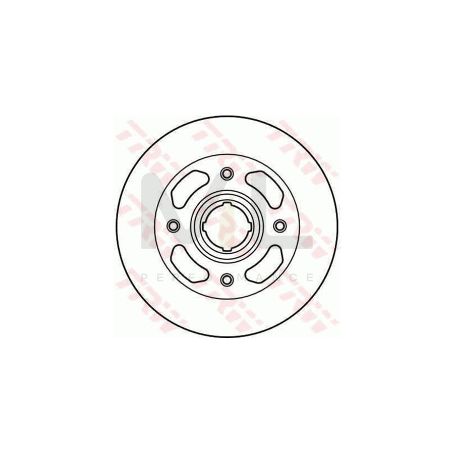 TRW DF1986 Brake Disc for MAZDA 323 Solid | ML Performance Car Parts